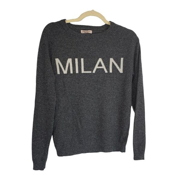 Nwt Philosophy 100% Cashmere Grey Milan Sweater - Picture 1 of 7